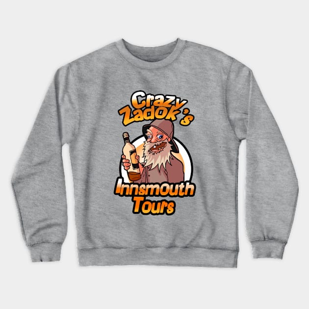 Crazy Zadok's Innsmouth Tours Crewneck Sweatshirt by Duckfieldsketchbook01